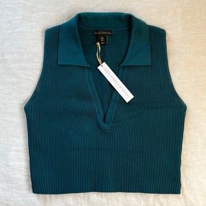 House of Harlow ribbed top, petroleum blue, new with tag